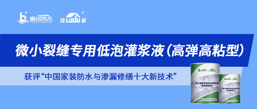 解鎖“中國家裝防水與滲漏修繕十大新技術”獲獎產品 | 微小裂縫滲漏 一“堵”為快！